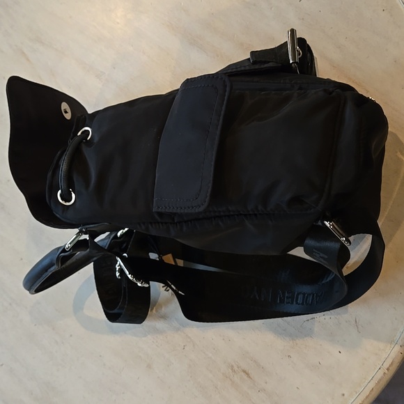 NEW!  Madden NYC Black Backpack with Durable Fabric and Adjustable Straps - Picture 3 of 8